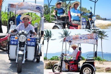 Trãi nghiệm du lịch bằng xe ba gác, bạn đã thử ?