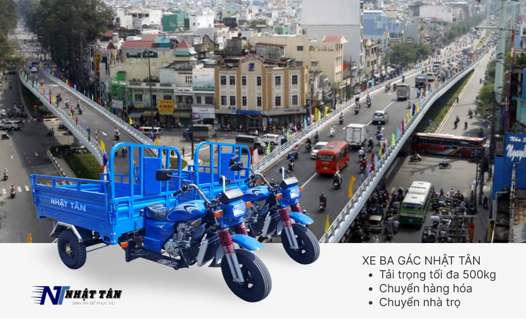 Xe ba gác chở hàng thuê quận 6