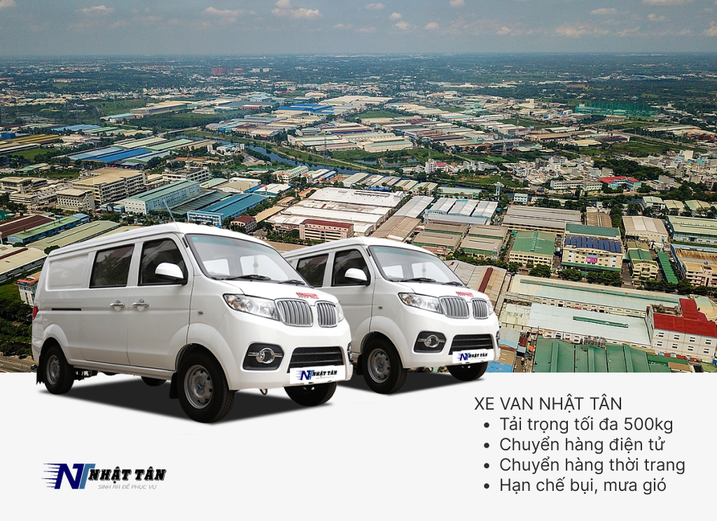 Xe van chở hàng quận Tân Bình